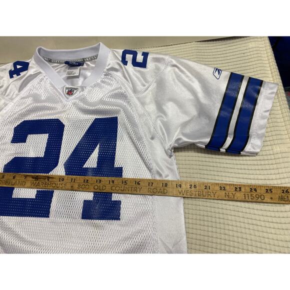 Reebok NFL Tiki Barber # 24 Dallas Cowboys Football Jersey Youth Large 14-16 - Picture 6 of 11